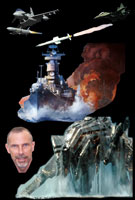 Secondary images brought into Photoshop with black backgroud to be used with original movie poster All images collected