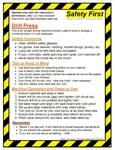 Click here to see large image Machine Safety